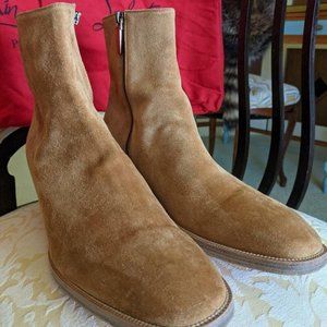 Christain Louboutian Men's Beige Suede Boots Size US 10.5 / EU 44